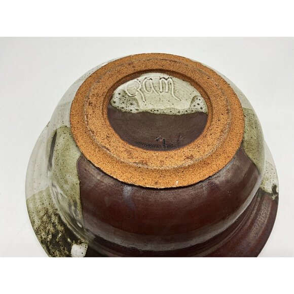 Hand Crafted 2 Piece Pottery Serving Bowl/Casserole Dish Vintage 1974 Collectibl - Picture 12 of 16